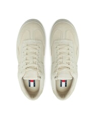 TOMMY HILFIGER GREENWICH Flatform sneakers in suede leather newsprint - Women&rsquo;s shoes - 5