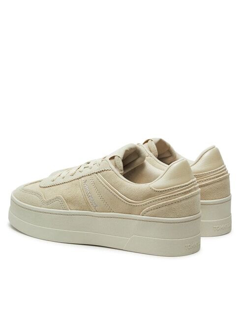 GREENWICH Flatform sneakers in suede leather newsprint - Women&rsquo;s shoes