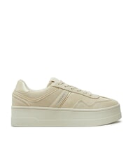 TOMMY HILFIGER GREENWICH Flatform sneakers in suede leather newsprint - Women&rsquo;s shoes - 2
