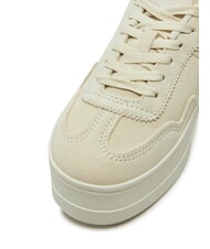 TOMMY HILFIGER GREENWICH Flatform sneakers in suede leather newsprint - Women&rsquo;s shoes - 3