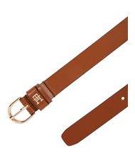 TOMMY HILFIGER ESSENTIAL EFFORTLESS Leather Belt Made in Italy cognac - Belts - 3