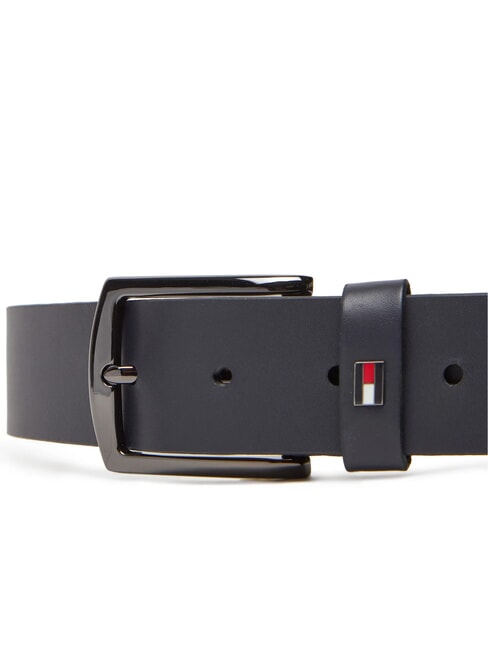 DENTON Leather belt space blue - Belts