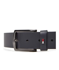 TOMMY HILFIGER DENTON Leather belt space blue - Belts - 3