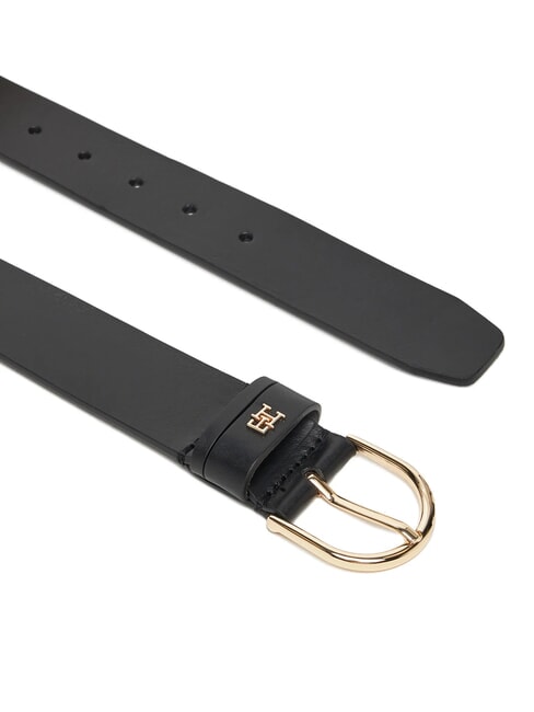 ESSENTIAL EFFORTLESS Leather belt Made in Italy black - Belts