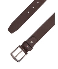 TOMMY HILFIGER DENTON Leather belt coffee beans - Belts - 2
