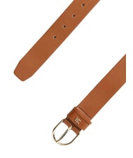 TOMMY HILFIGER ESSENTIAL EFFORTLESS Leather belt Made in Italy cognac - Belts - 2