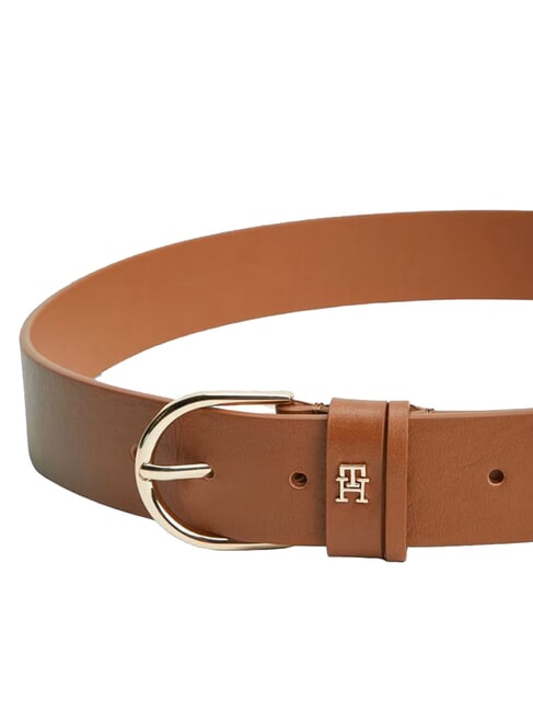ESSENTIAL EFFORTLESS Leather belt Made in Italy cognac - Belts