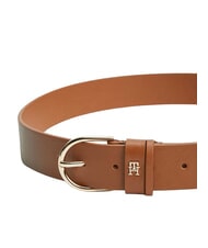 TOMMY HILFIGER ESSENTIAL EFFORTLESS Leather belt Made in Italy cognac - Belts - 3