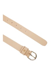 TOMMY HILFIGER ESSENTIAL EFFORTLESS Leather Belt Made in Italy clayed pebble - Belts - 2