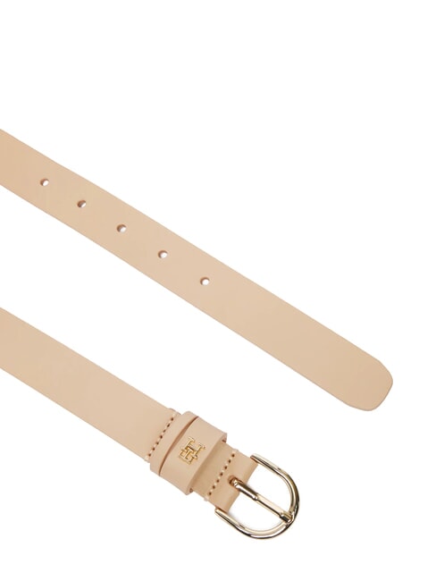 ESSENTIAL EFFORTLESS Leather Belt Made in Italy clayed pebble - Belts