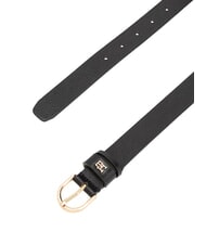 TOMMY HILFIGER ESSENTIAL EFFORTLESS Leather Belt Made in Italy black - Belts - 2