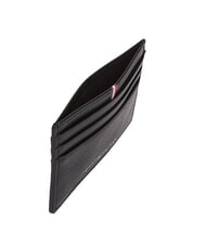 TOMMY HILFIGER TH CORP Flat leather card holder black - Men&rsquo;s Wallets - 3