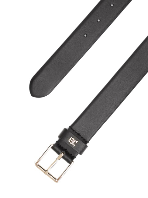 TH SQUARE Leather belt black - Belts