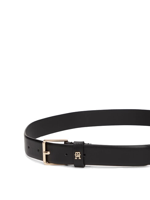 TH SQUARE Leather belt black - Belts