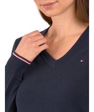 TOMMY HILFIGER TH Women's V-neck sweater desert sky - Women's Sweaters - 4