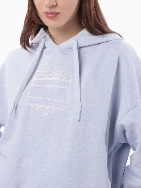 OUTLINE FLAG TEE Regular fit hoodie ice blue heather - Women's Sweatshirts