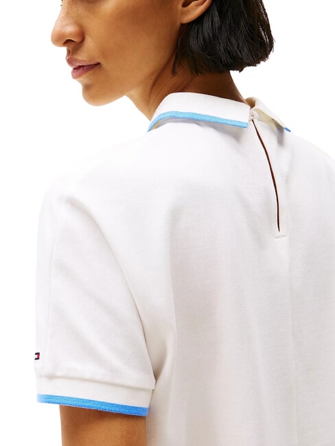 TH Women's short-sleeved polo shirt ecru - Polo shirt