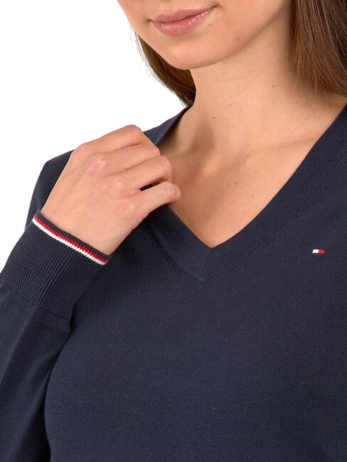 TH Women's V-neck sweater desert sky - Women's Sweaters