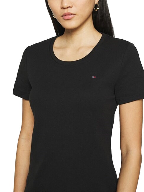 TH Short-sleeved round-neck T-shirt blue denim - T-shirt