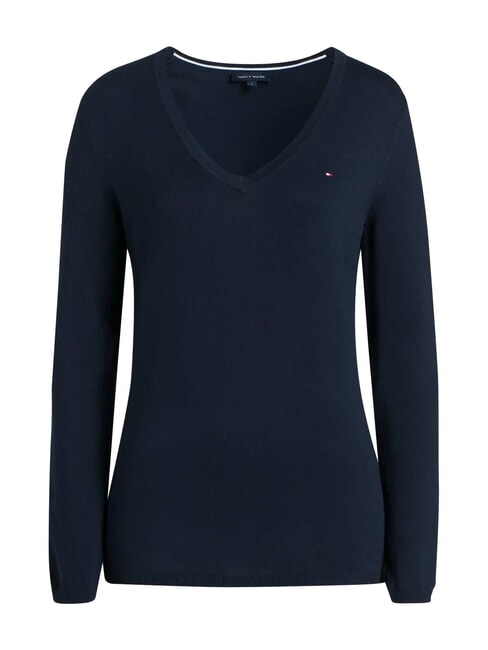 TH Women's V-neck sweater blue - Women's Sweaters