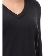 TOMMY HILFIGER TH Women's V-neck sweater Tommy Black - Women's Sweaters - 3