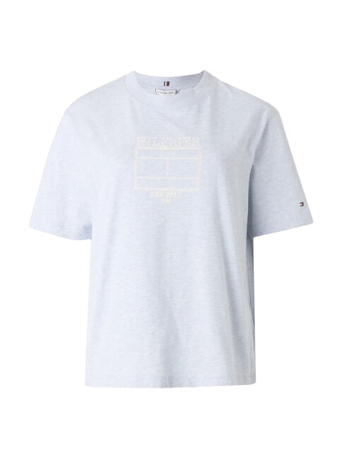 OUTLINE FLAG TEE Regular fit short-sleeved T-shirt ice blue heather - T-shirt