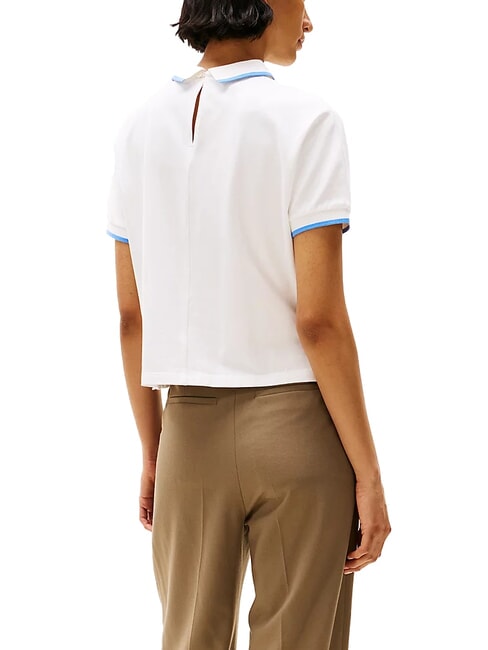 TH Women's short-sleeved polo shirt ecru - Polo shirt