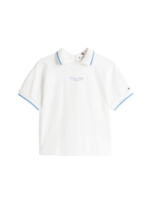 TH Women's short-sleeved polo shirt ecru - Polo shirt