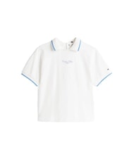 TOMMY HILFIGER TH Women's short-sleeved polo shirt ecru - Polo shirt - 4
