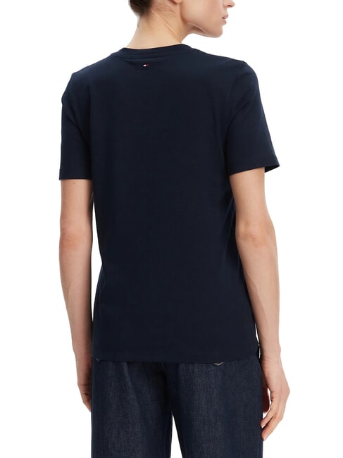 TH Regular fit short sleeve t-shirt dark night navy - T-shirt