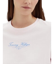 TOMMY HILFIGER TH Short-sleeved T-shirt with print light pink - T-shirt - 3
