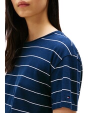 TOMMY HILFIGER TH MODERN Linen blend print T-shirt breton ecru/dark night navy stp - T-shirt - 3