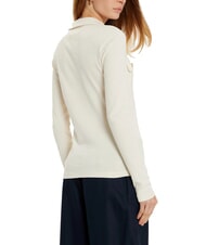 TOMMY HILFIGER TH Slim fit long-sleeved polo shirt ivory petal - Polo shirt - 2