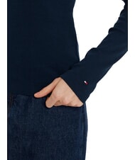 TOMMY HILFIGER TH Slim fit long-sleeved polo shirt dark night navy - Polo shirt - 4