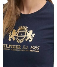 TOMMY HILFIGER VARSITY Slim fit women's t-shirt with print dark night navy - T-shirt - 3