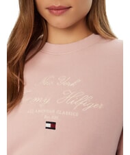 TOMMY HILFIGER MODERN SCRIPT Women's crew neck sweatshirt foggy pink - Women's Sweatshirts - 3