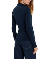 TOMMY HILFIGER TH Slim fit long-sleeved polo shirt dark night navy - Polo shirt - 2