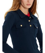 TOMMY HILFIGER TH Slim fit long-sleeved polo shirt dark night navy - Polo shirt - 3