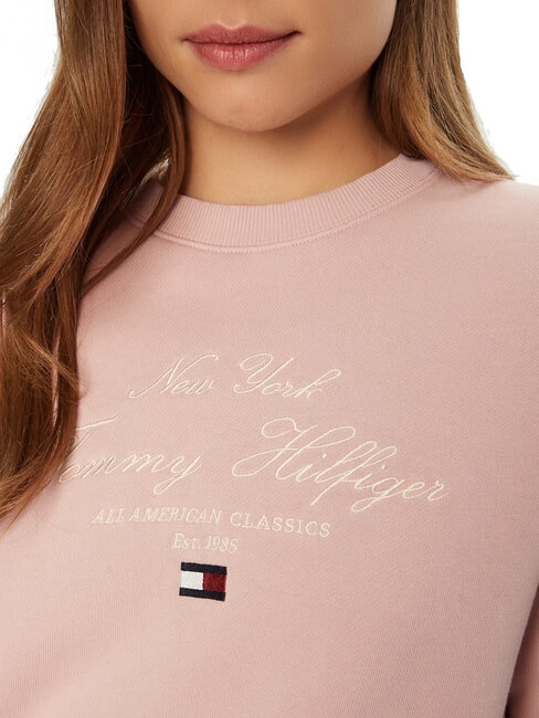 MODERN SCRIPT Women's crew neck sweatshirt foggy pink - Women's Sweatshirts