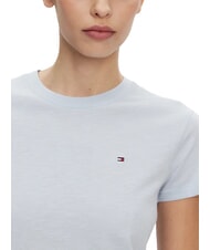 TOMMY HILFIGER SLUB Short-sleeved cotton T-shirt breezy blue - T-shirt - 3