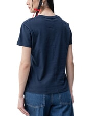 TOMMY HILFIGER SLUB Short-sleeved cotton T-shirt dark night navy - T-shirt - 2