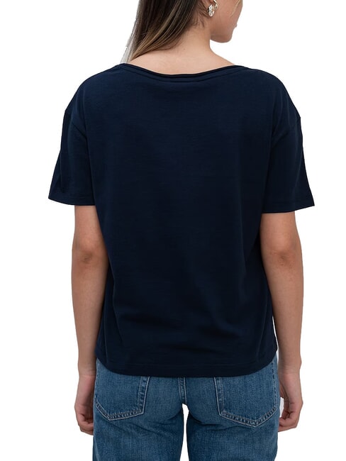 TH Relaxed fit V-neck T-shirt dark night navy - T-shirt