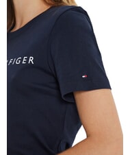 TOMMY HILFIGER TH 1985 Cotton T-Shirt dark night navy - T-shirt - 4