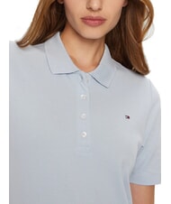 TOMMY HILFIGER TH 1985 Women's short-sleeved polo shirt breezy blue - Polo shirt - 3