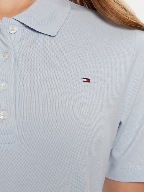 TH 1985 Women's short-sleeved polo shirt breezy blue - Polo shirt