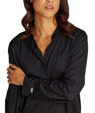 TOMMY HILFIGER TH Women's shirt in modal and viscose black - Shirts - 3