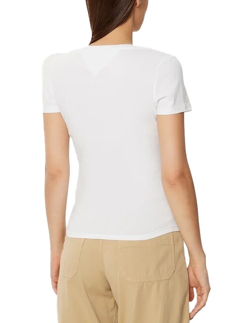 TH JEANS Short-sleeved V-neck T-shirt white - T-shirt