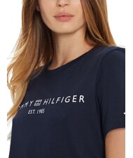 TOMMY HILFIGER TH 1985 Cotton T-Shirt dark night navy - T-shirt - 3