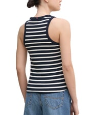 TOMMY HILFIGER TH Tank top dark night navy/ ecru stp - T-shirt - 2