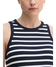 TOMMY HILFIGER TH Tank top dark night navy/ ecru stp - T-shirt - 3